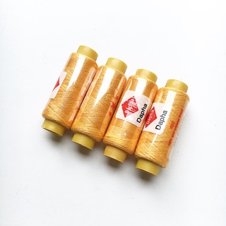 Chỉ cuộn nhỏ ( màu vàng - cam )