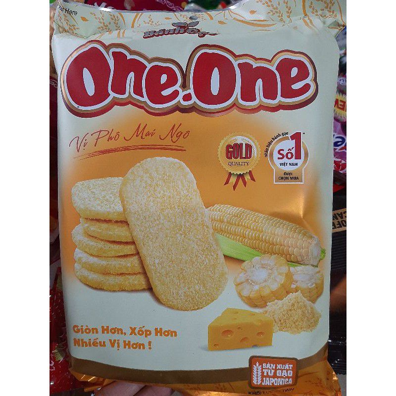 Bánh gạo One One vị phô mai ngô 118g 1bịt (combo 2 bịt) | BigBuy360 - bigbuy360.vn