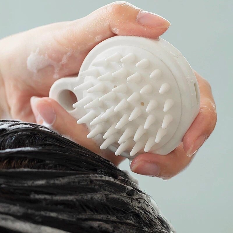 Lược Gội Đầu Silicon Mát Xa Da Đầu Giảm Rụng Kích Thích Mọc Tóc