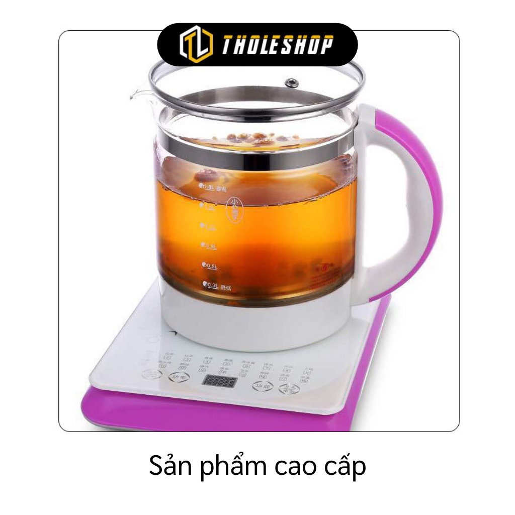 Ấm Điện Thủy Tinh - Nồi Thủy Tinh Đa Năng Cách Nhiệt, Chống Sốc, Ấm Đun Siêu Tốc 9520