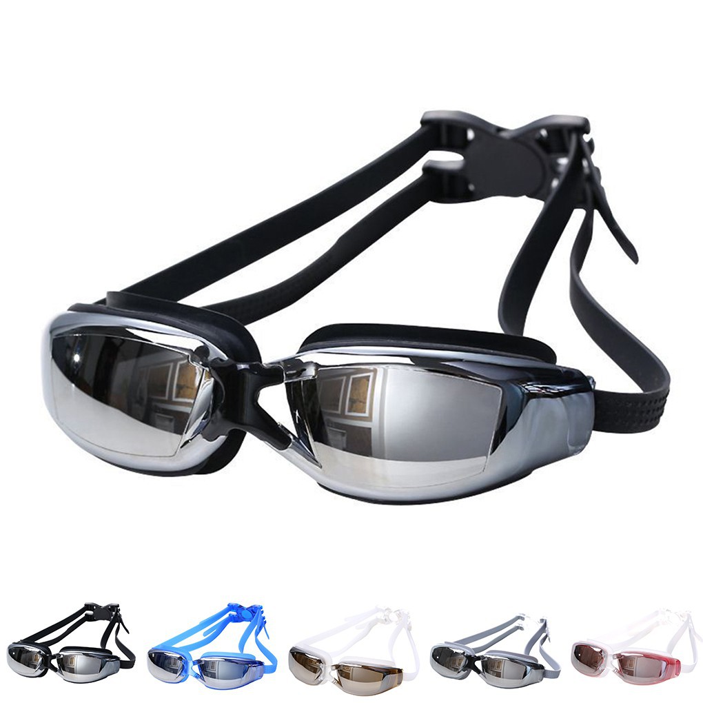 Unisex Waterproof Antifog Coating Myopia Eyewear Goggles Swimming Glasses