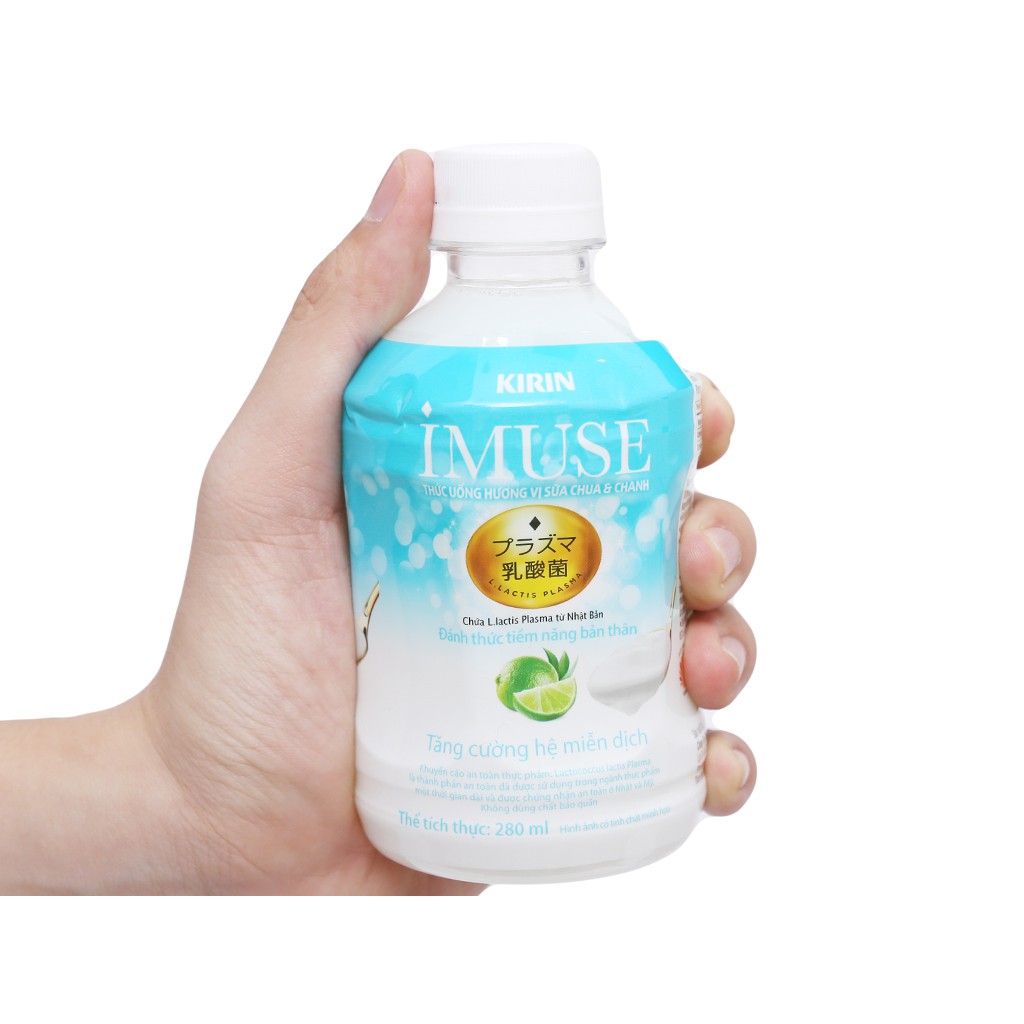 Lốc 6 chai  Sữa chua uống imuse Kirin 280ml