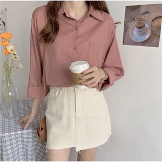 Áo sơ mi lụa tăm Quảng châu