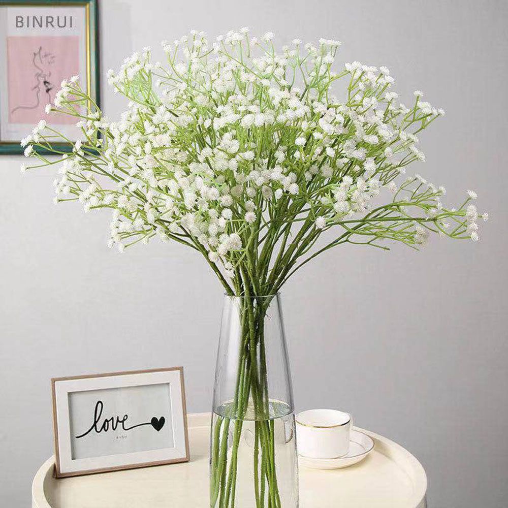 Bó hoa chấm bi nhân tạo nhiều màu sắc tùy chọn 64cm dành cho trang trí nhà cửa tiệc cưới