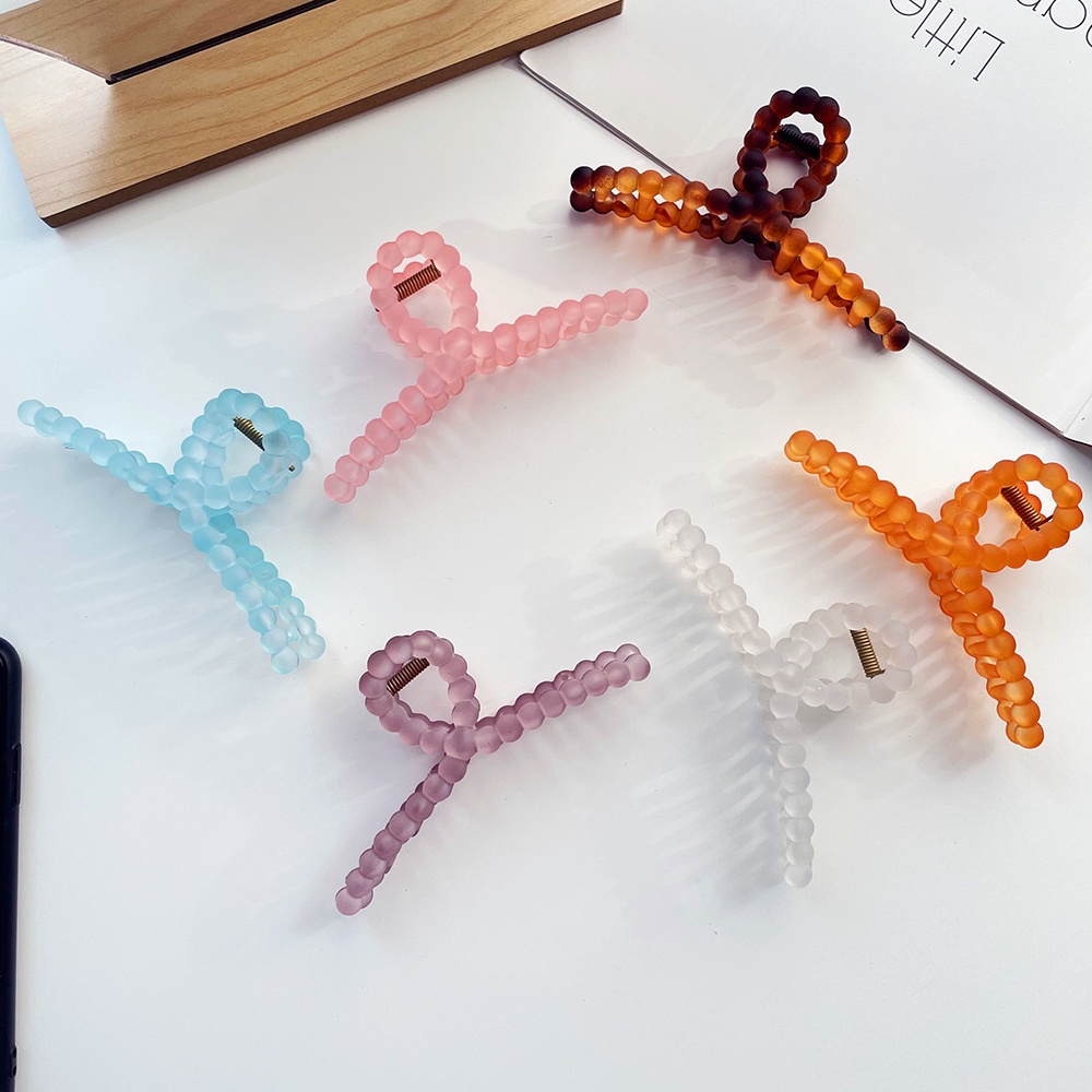 Kẹp Tóc Càng Cua Màu Sắc Ngọt Ngào Đơn Giản Phong Cách Hàn Quốc