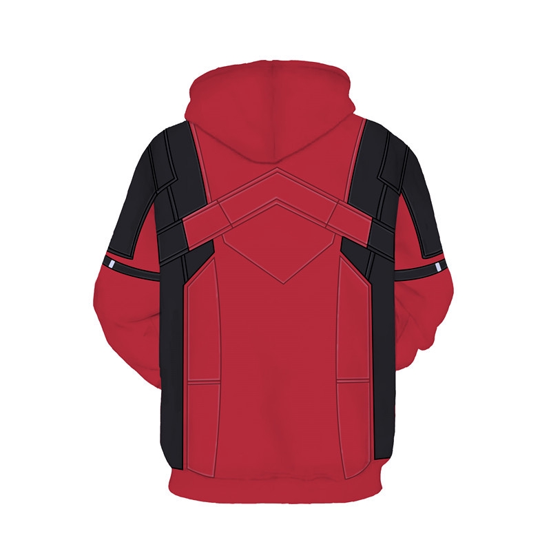 Áo Khoác hoodie In Hình deadpool 2 Màu Đỏ Thời Trang Cho Nam