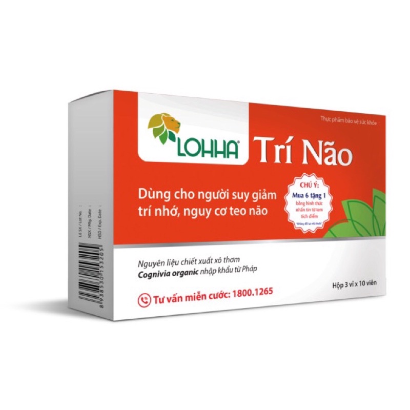 Lohha Trí Não -Viên uống hỗ trợ cho người Alzheimer, sa sút trí tuệ, teo não, suy giảm trí nhớ