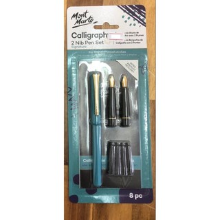   Thanh lý  Bộ bút viết thư pháp 2 ngòi Mont Marte ngòi F & B Set of Calligraphy 2 nibs Mont Marte F& B nibs 