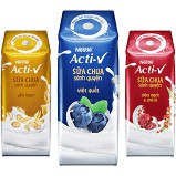 Thùng 24 hộp Nestlé Acti-V Sữa Chua Sánh Quyện 180ml (tặng kèm 3 hộp khi mua 1 thùng)
