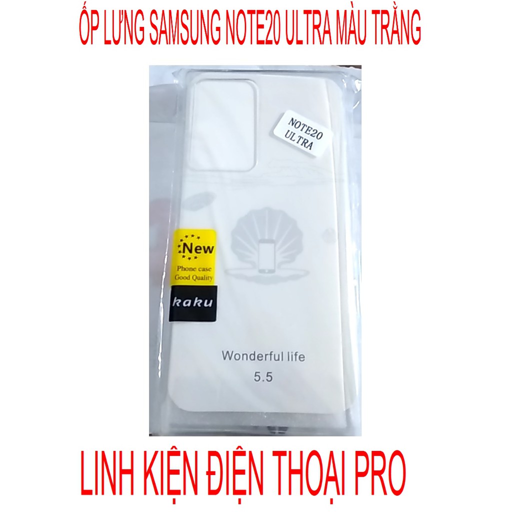 ỐP LƯNG SAMSUNG NOTE20 ULTRA SILICON TRONG DẺO KHÔNG Ố MÀU