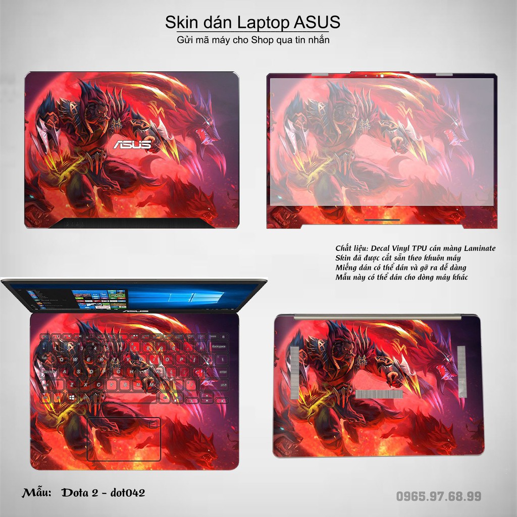 Skin dán Laptop Asus in hình Dota 2 _nhiều mẫu 7 (inbox mã máy cho Shop)