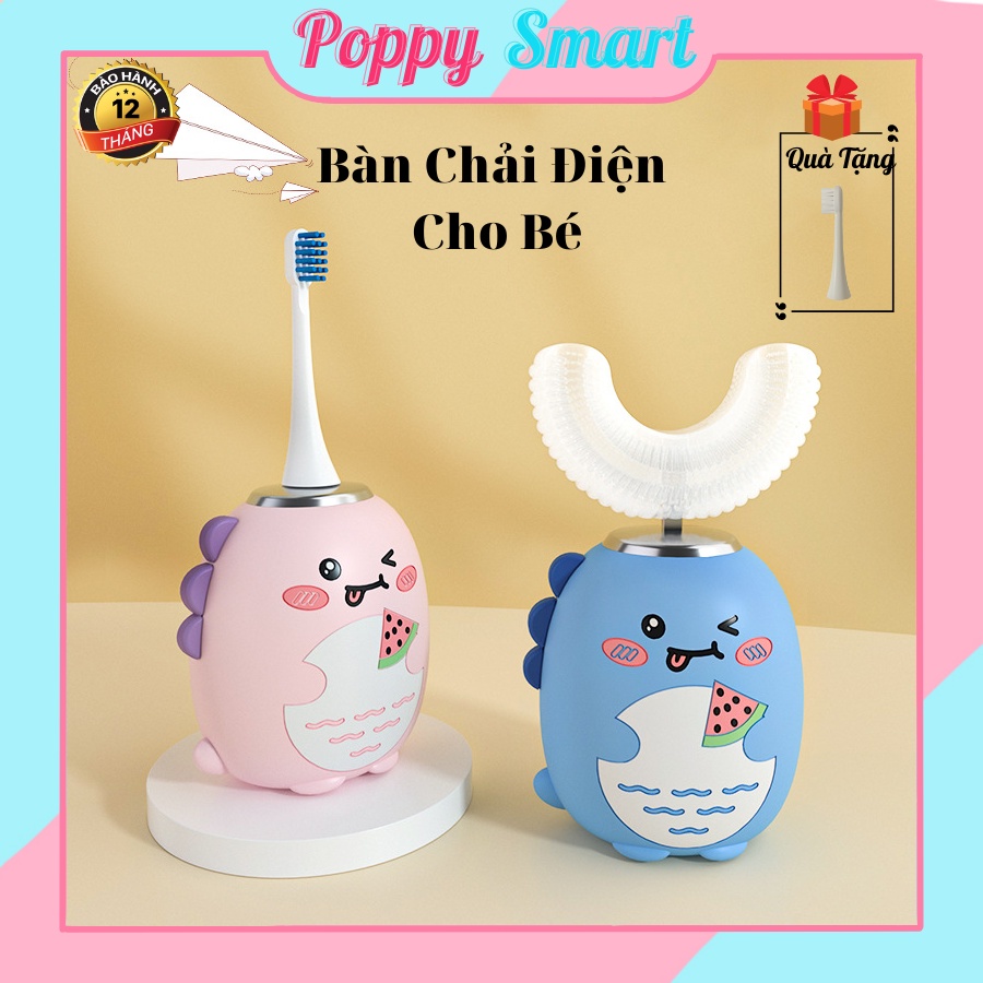 Bàn Chải Điện Cho Bé RABBIT Từ 2-8 Tuổi, Công Nghệ Làm Sạch Mới Rung Âm , Bảo Hành Chính Hãng 12 Tháng