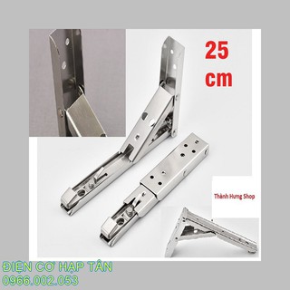 Bản lề gấp thông minh INOX 25cm bộ 2 chiếc tải  trọng 60kg