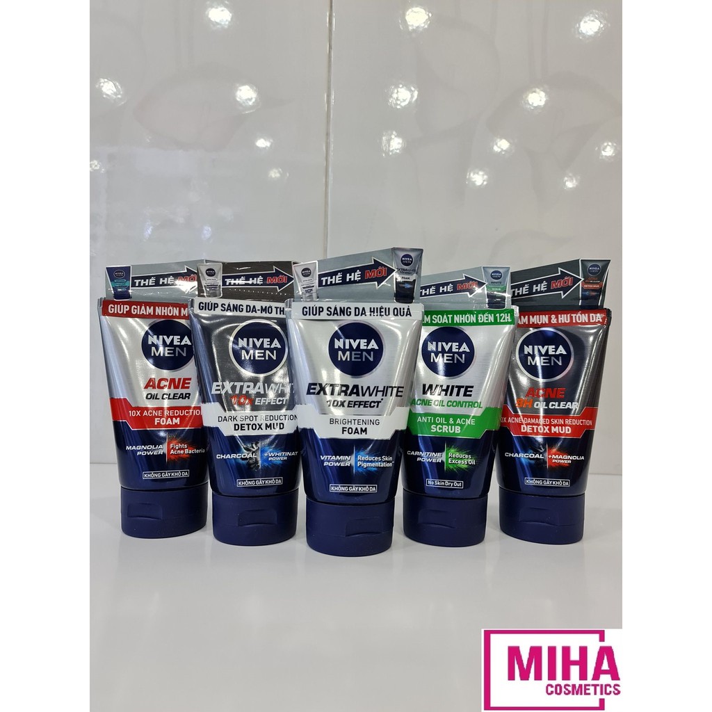 Sữa Rửa Mặt Nam Nivea Men 100g Thái Lan