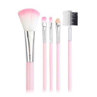 Set 5 Cọ Trang Điểm Màu Hồng