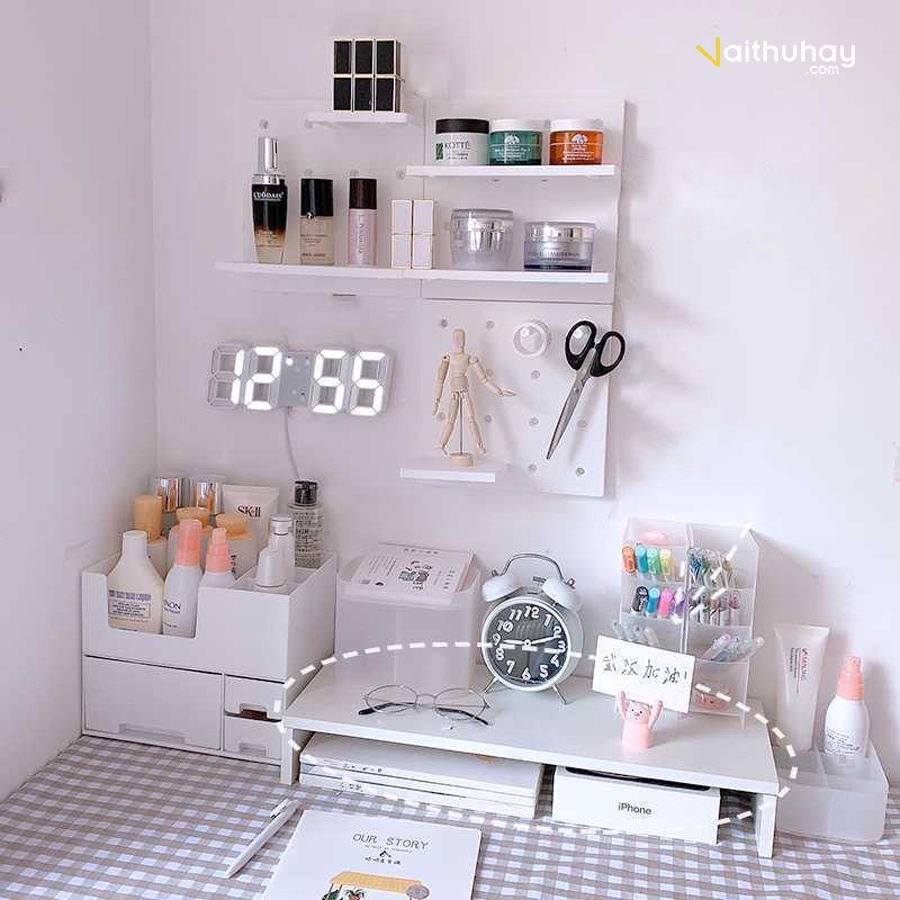 Đồng Hồ Led Trang Trí Smart Clock 3D Để Bàn Thông Minh Vaithuhay