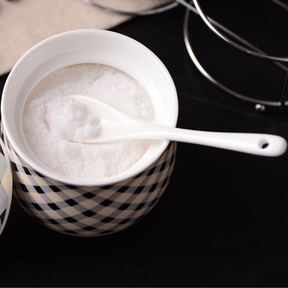 Muỗng cà phê bằng gốm sứ màu trắng