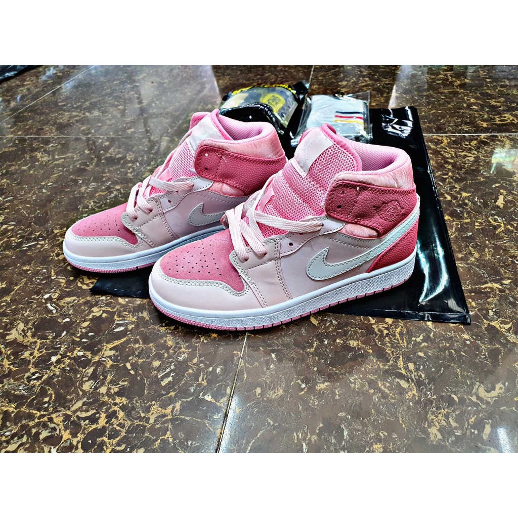 Giày air Jordan 1 cao cổ, Giày JD1 high nữ Màu Hồng Hót Trend Cực Hot Cao cấp 🍎