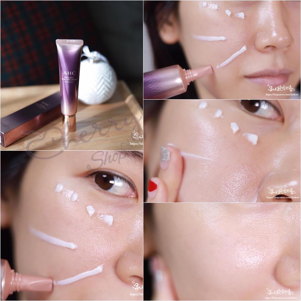 [Mini 12ml] Kem Dưỡng Mắt Với Chức Năng Kép Làm Trắng Và Cải Thiện Nếp Nhăn Mắt AHC Ageless Real Eye Cream For Face | BigBuy360 - bigbuy360.vn