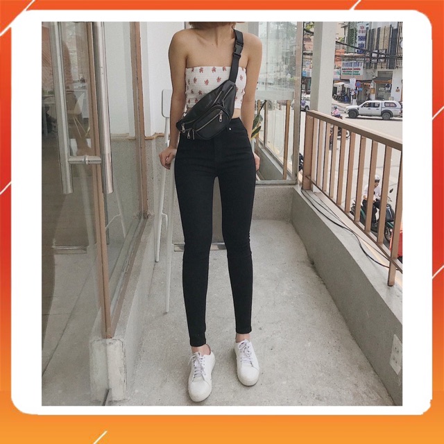 [XẢ KHO - GIÁ SỐC] Quần jean skinny trơn màu 9 tấc lưng cao co giãn tốt form chuẩn | BigBuy360 - bigbuy360.vn