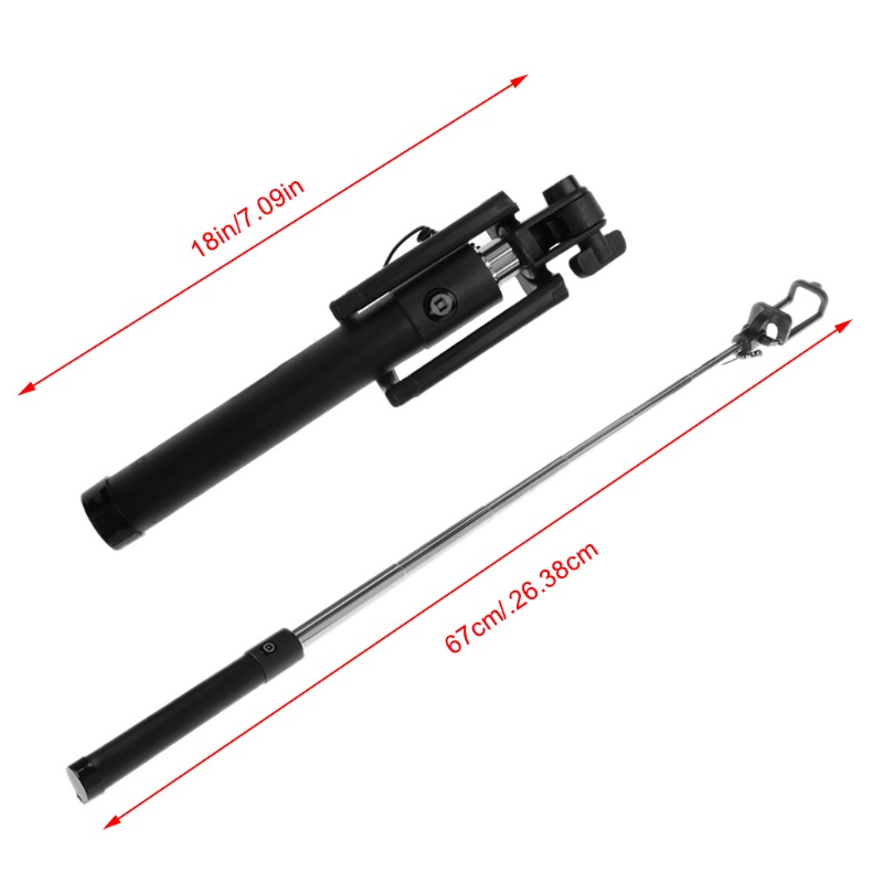 Gậy Tự Sướng Cầm Tay Nối Dài 3.5mm Tương Thích Với Android &amp; iOS Galaxy S9 / S9 Plus / N