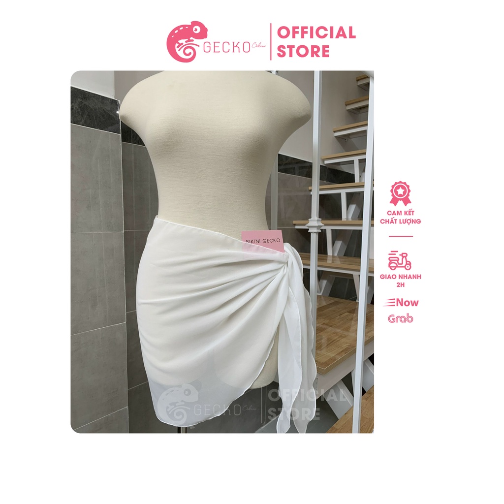 Khăn Quấn Phối Lưới Mặc Ngoài Đồ Bơi Bikini Thời Trang Nữ GK0425 (Ảnh Thật)