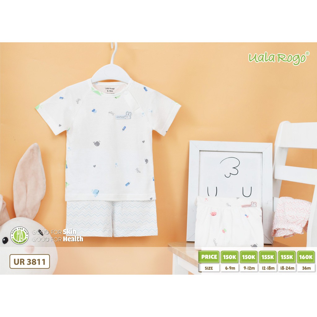 Bộ cộc tay cài vai tay bồng Uala Rogo (UR3811)