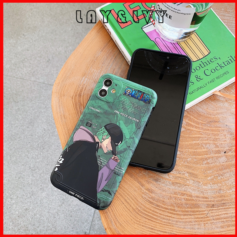 One Piece Sanji & Zoro Japanese Fashion Clothing IMD Silicone Straight Edge Phone Case Soft Case for IPhone7/8 7Plus/8Plus IPhone X/XS/XR/XSMAX IPhone 11 11pro 11pormax IPhone 12mini 12pro 12promax