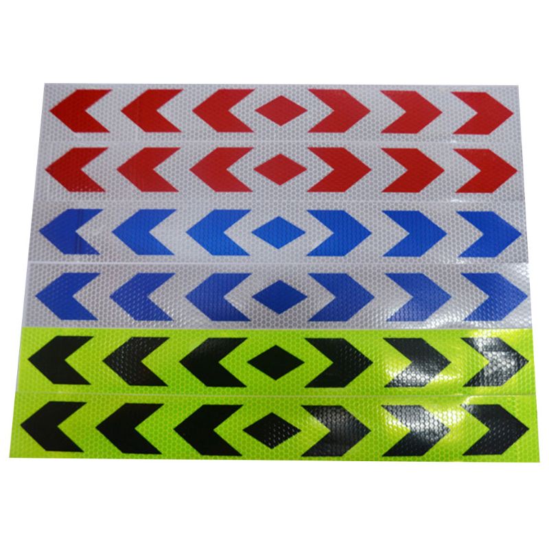 Set 2 Miếng Dán Phản Quang Cảnh Báo An Toàn Bằng PP Chống Thấm Nước Độ Dính Cao Cho Xe Hơi/ Xe Tải