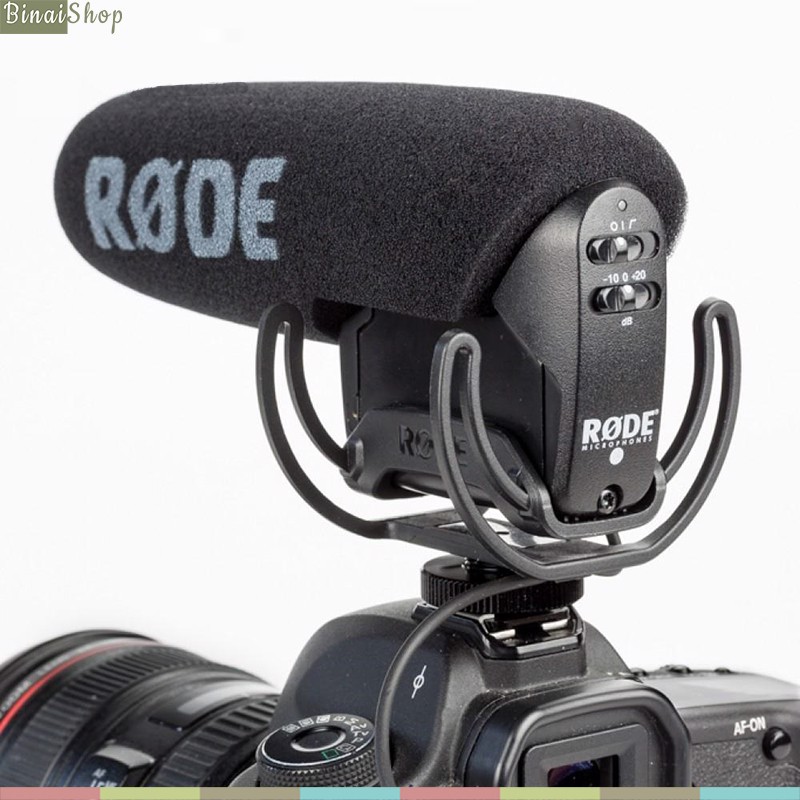 [Mã ELHACE giảm 4% đơn 300K] Rode Videomic Pro - Micro Shotgun Cho Máy Ảnh, Máy Quay, Siêu Nhẹ, Pin 70 Giờ Liên Tục