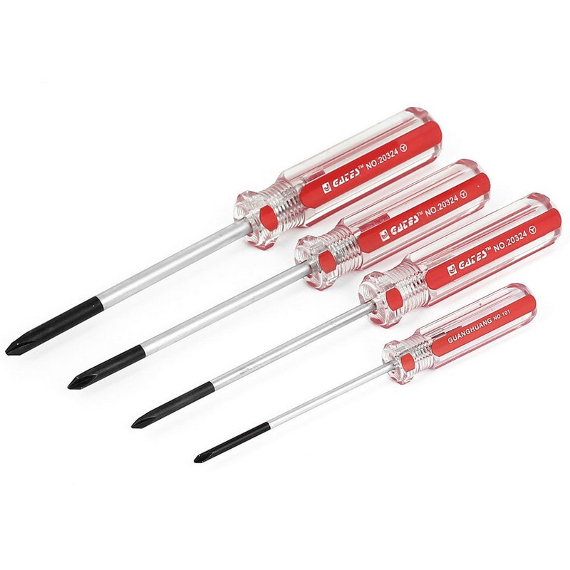 4 Tua Vít Chữ Y Có Nam Châm Chống Trượt 3 / 4 / 5 / 6mm Màu Đen