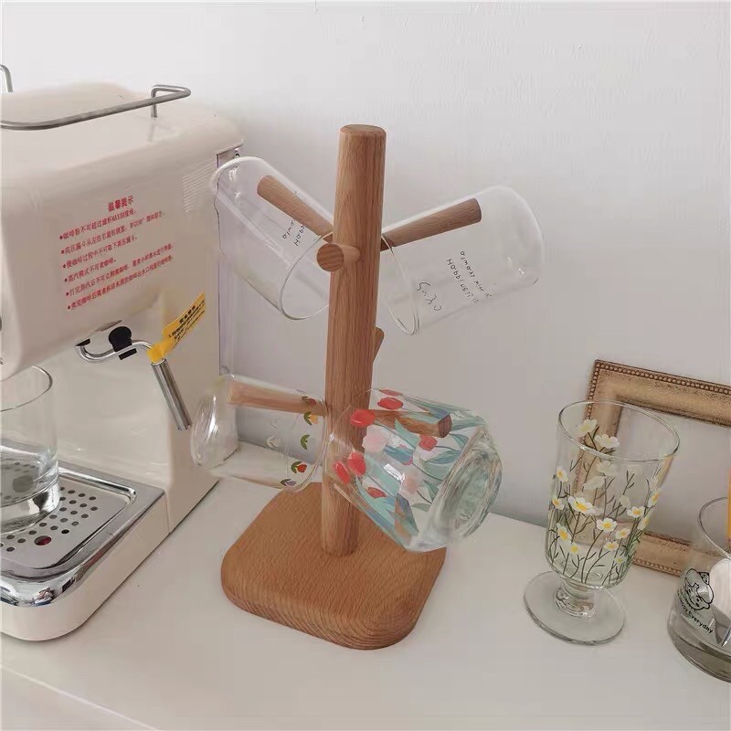 Giá đỡ cốc gỗ sồi phong cách Nhật Bản - may.decor | BigBuy360 - bigbuy360.vn