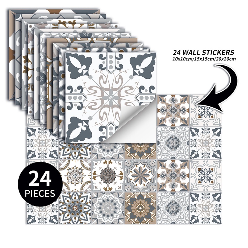 Set 10 Miếng Dán Viền Cầu Thang Chống Nước Có Thể Tháo Gỡ Cho Nhà Bếp Nhà Tắm