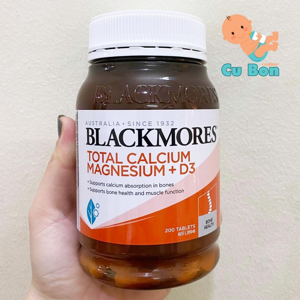Viên Uống Bổ Sung canxi và D3 Total Calcium &amp; Magnesium + D3 Blackmores của úc hỗ trợ xương khớp 200 viên