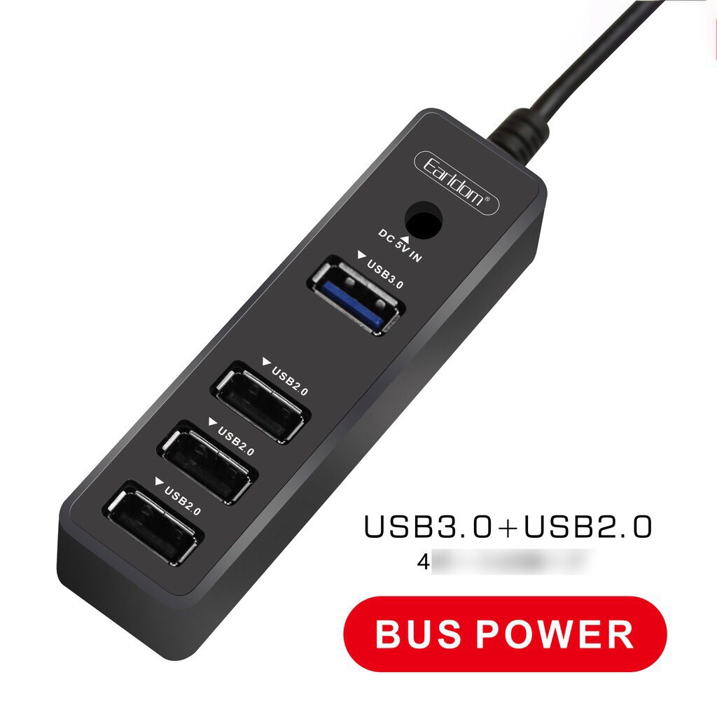 Hub Earldom Tốc Độ Cao Chia USB Từ 1 Thành 4 Cổng