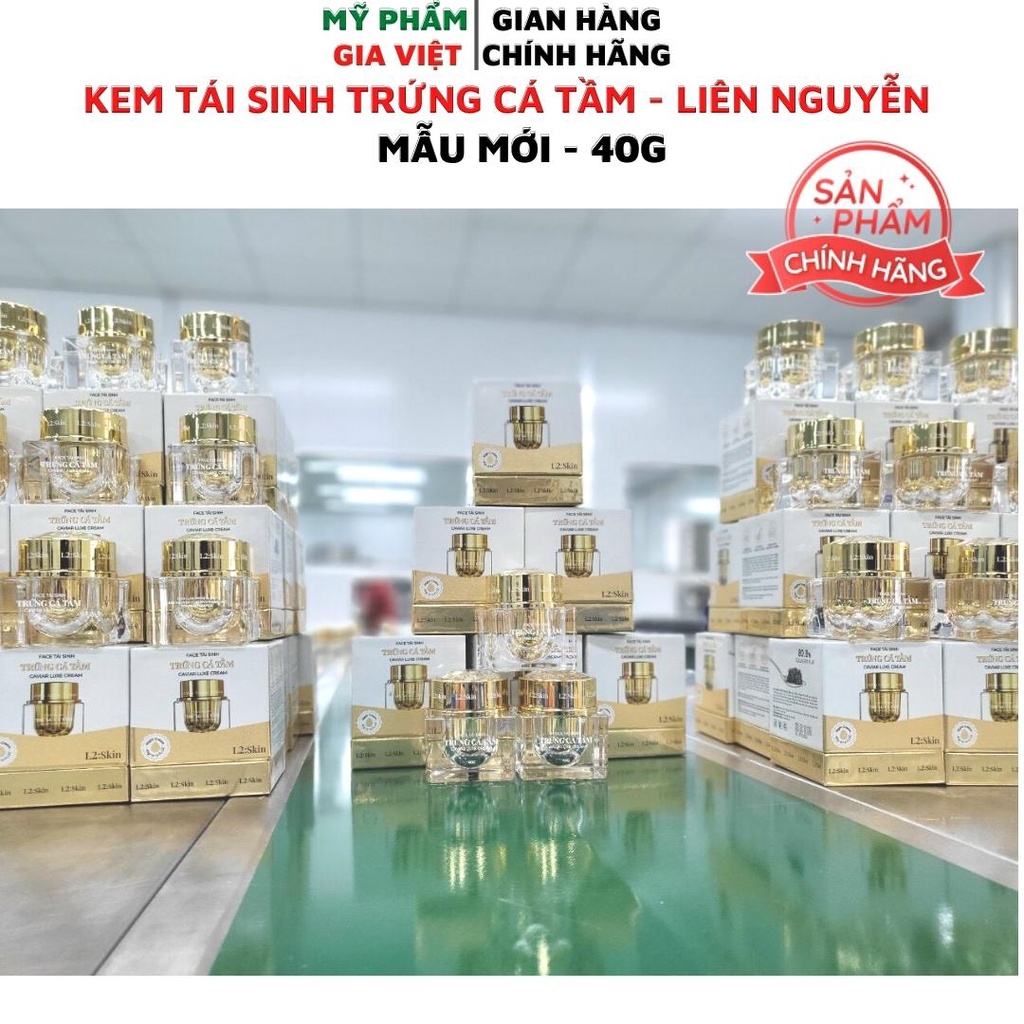 Kem Tái Sinh Trứng cá Tầm L2 - Mẫu Mới 40g - Chính Hãng Liên Nguyễn