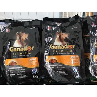 Thức ăn cho chó lớn Ganador Adult - Vị Thịt Gà & Cừu Non - Gói 500gr