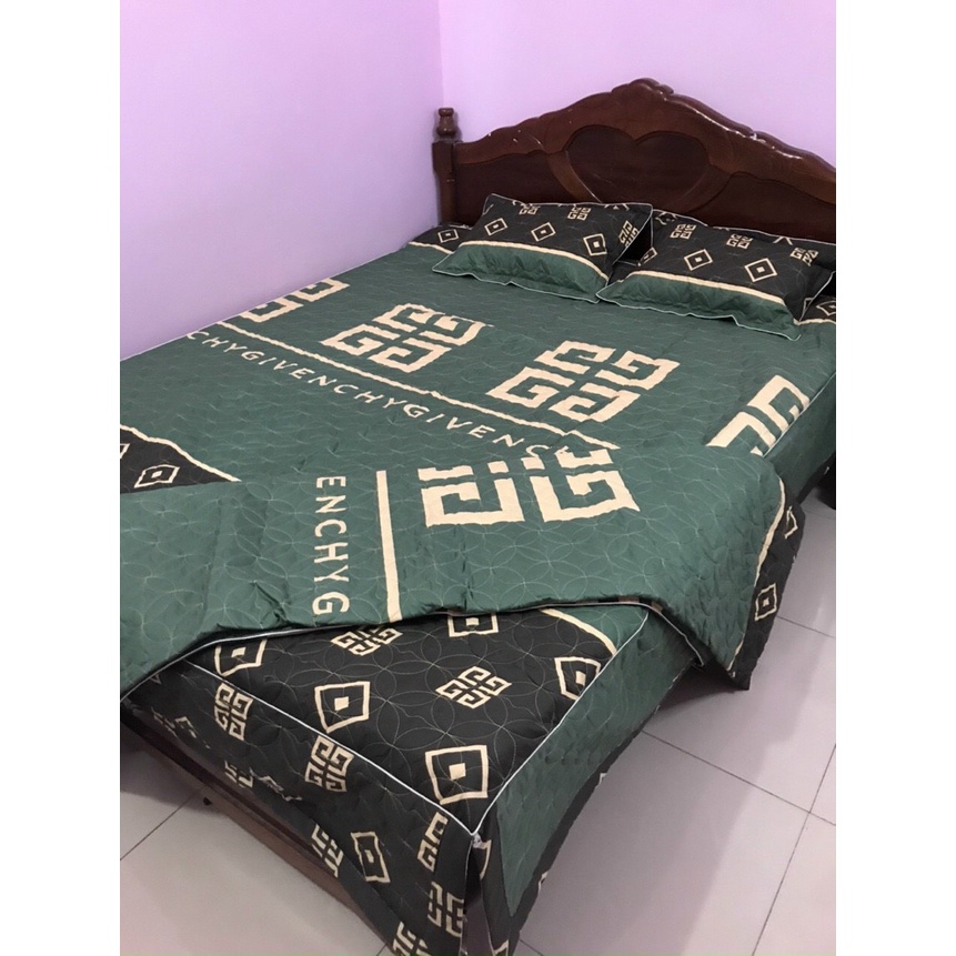 [BÁN RẺ LẤY TƯƠNG TÁC] Bộ Ga Gối Trần Bông Dày Dặn, Xẻ Góc ( Ga Chùm, Ga Phủ Xuống Giường Như Ảnh)