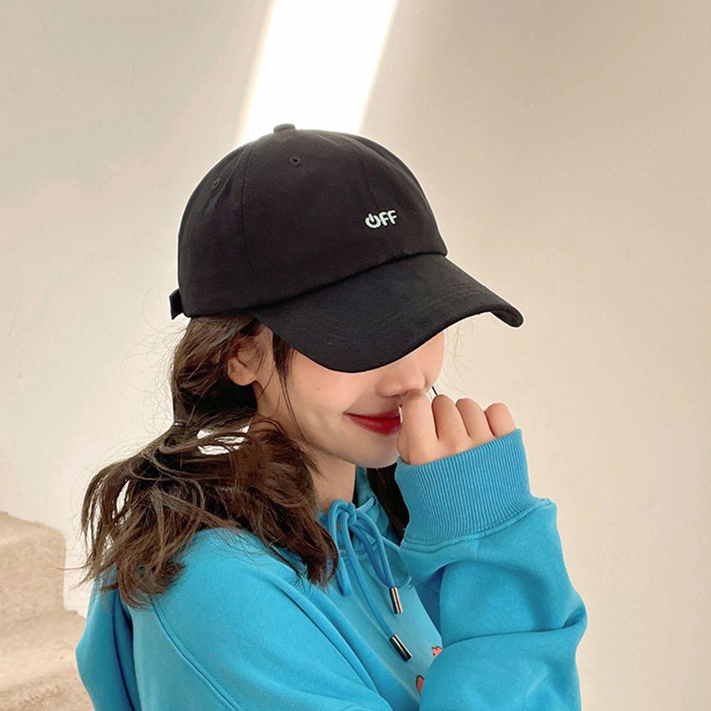 Mũ Lưỡi Trai Màu Ngà Thêu Họa Tiết Độc Đáo Thời Trang Xuân Hè Phong Cách Hàn Quốc Cho Nữ