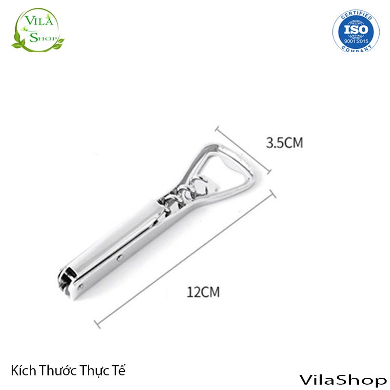 Dụng Cụ Khui Bia, Bật Lắp Chai, Mở Rượu Vang, Sâm Panh Đa Năng Tiện Lợi, Chất Liệu Thép Không Gỉ An Toàn