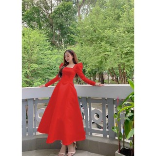 Đầm dự tiệc xoè tay dài cổ vuông TRIPBLE T DRESS - SIZE S/M/L/XL - MS213V