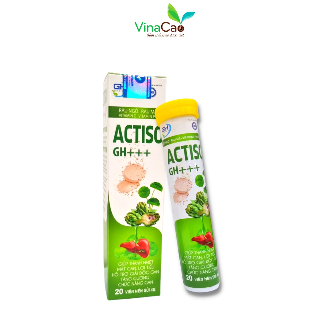 Viên sủi Actiso GH+++ bổ sung vitamin, tăng cường đề kháng