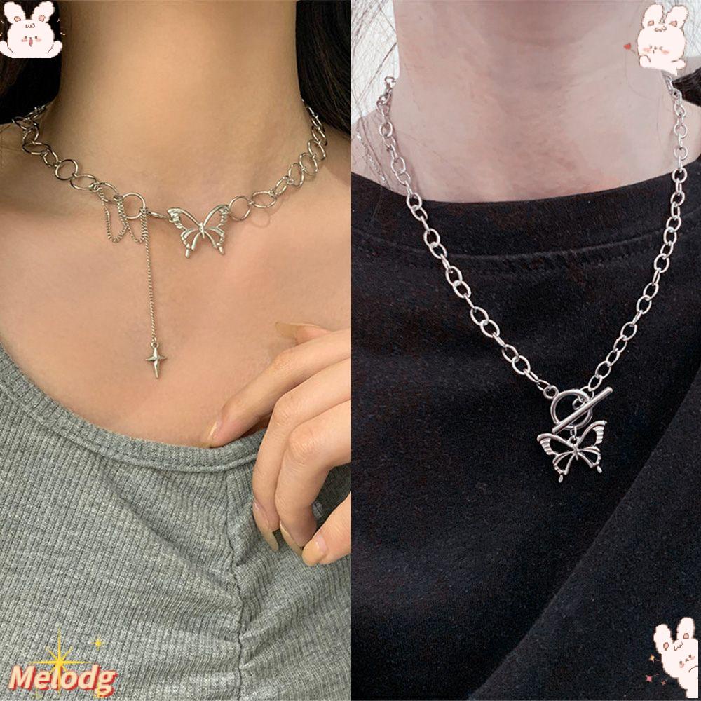 Vòng cổ Hình Bướm Phong Cách Gothic Punk Thời Trang