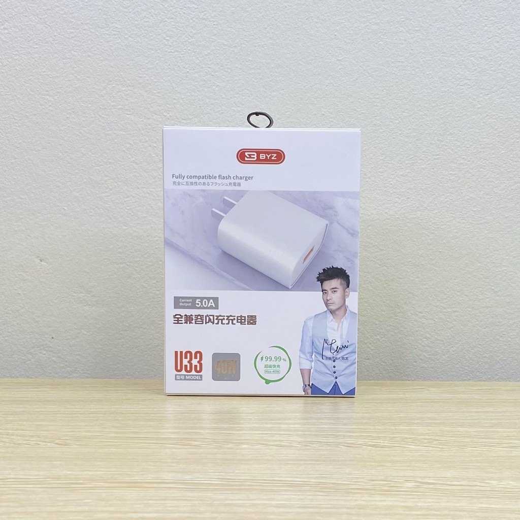 Củ sạc BYZ U33 1 cổng USB 5.0A chính hãng