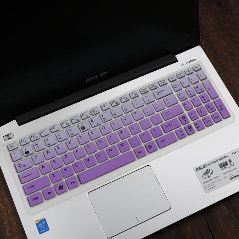 Miếng Dán Bàn Phím Silicon Mềm Siêu Mỏng Cho Laptop Asus R556L R557L K555L X550D A550J 15.6 Inch