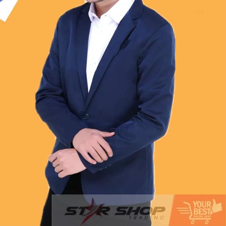 ☑ Áo Khoác blazer / Áo Vest Màu Trơn Trang Trọng / Tốt Nghiệp / Bộ Đồ Vest Hàn Quốc Cho Nam ➼