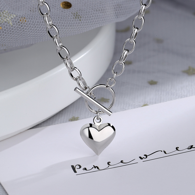 Dây chuyền mặt hình trái tim phong cách thời trang hiphop hàng