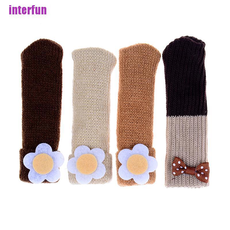 Bộ 4 Ghế Ngồi Chống Trượt In Hoa