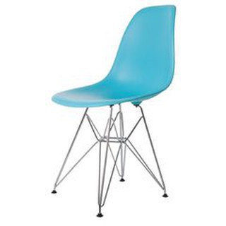 ghế eames mặt nhựa PP chân sắt mạ