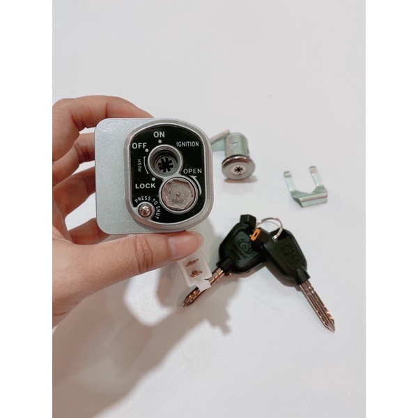 Bộ Ổ Khóa Xe Wave RSX 110 chìa khóa 8 cạnh